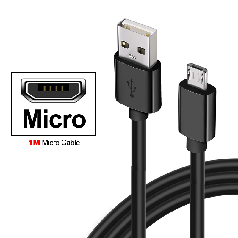 Micro 1M Cable Negro