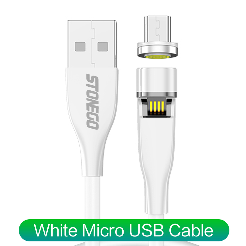 Micro câble blanc 1m
