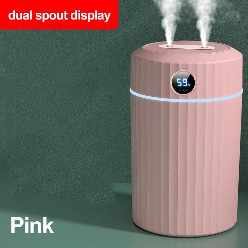 double spout display pink