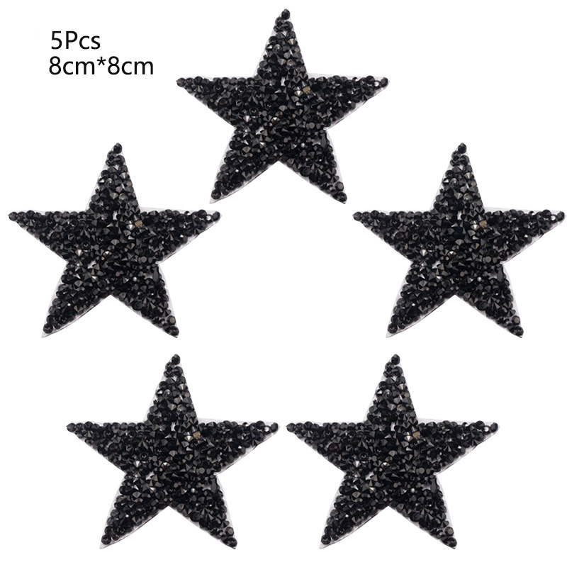 8cm noir 5piece