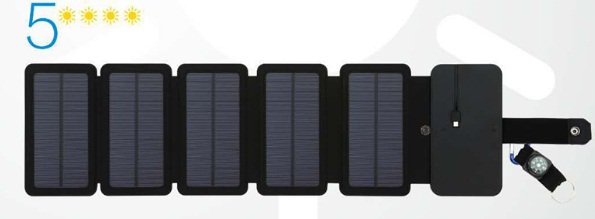 5 개의 태양 전지 패널
