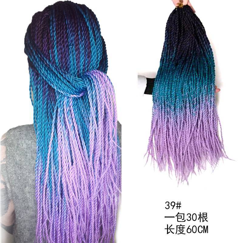 39# Three Colors Gradient Purple Color L