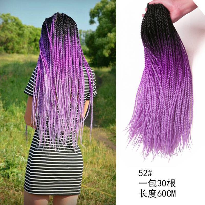 52# Three-Color Gradient Black Purple Li