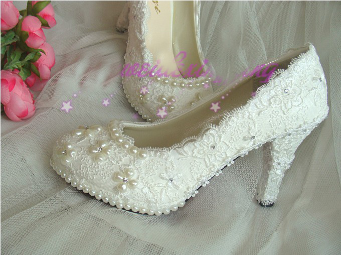 White Color 8cm heels