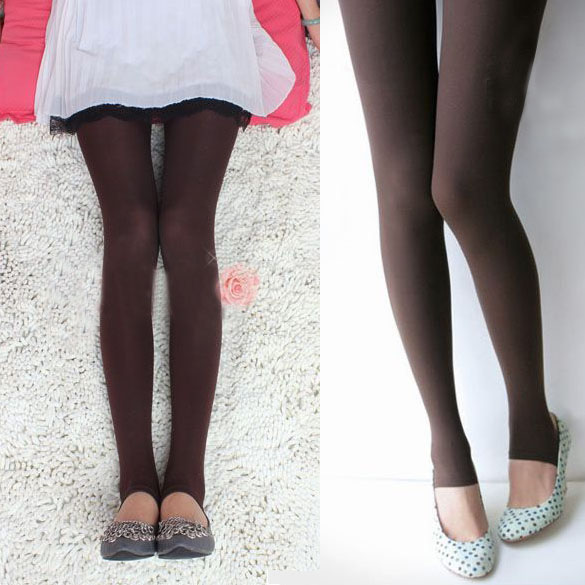 2017 Women Opaque Tights Pantyhose Stockings Leggings Black Grey Purple ...