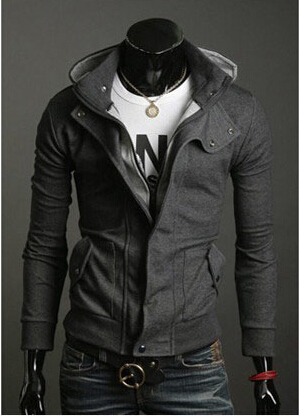 Fashion Korean Men'S Slim Fit Hoodie Sweater Male Top/Jacket/Coat ...