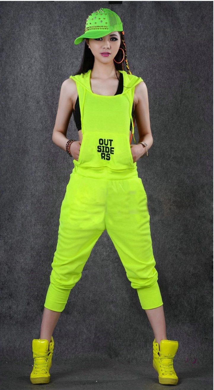 New Fashion Women Hip Hop Dance Costume Performance Wear Jazz Sports