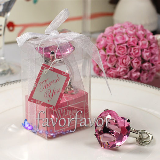 !With This Ring Engagement Ring Keychain Favors,Heart Shape Diamond