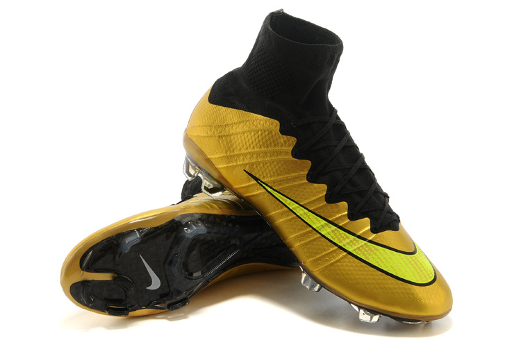 2017 Ronaldo Black Gold Cr7 Football Sboots Football Soccer Shoes ...