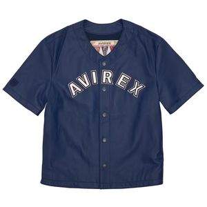 Avirex revershemd Casual Sport Leather Shirt American Vintage Leather Half-mouw shirt