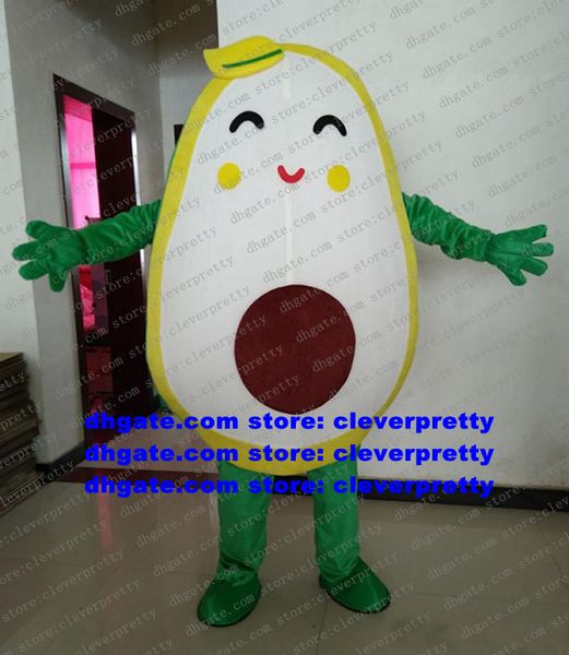 Avocado Avocatier Persea Mascot Costume Americana Mill AvoDerm Aguacate Butyrospermum Parkii Adult Enterprise Propaganda zx70