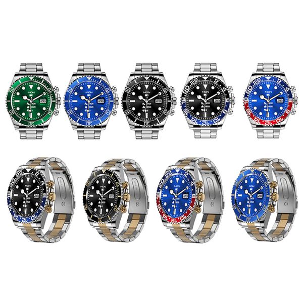 Reloj inteligente AW12, nuevo diseño, moda, clásico, para hombre, relojes de acero inoxidable, IP68, resistente al agua, Bluetooth, reloj deportivo inteligente, reloj de pulsera