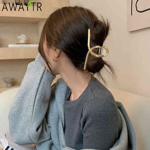 AWAYTR-pasadores para mujer, accesorios con garras de Metal, clips, alfileres, tocados para el pelo para mujer, adornos para niñas, bandas de cangrejo