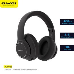 Awei A200BL Gaming Bluetooth 5.3 Headphones Super Deal Colorful Breathing Lights Wireless Headset HiFi Sound Headphone With Mic