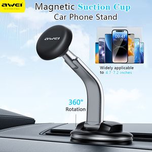 Awei X45 support de téléphone magnétique pour voiture support de téléphone portable multi-angle support de tableau de bord de téléphone portable ventouse support de téléphone portable