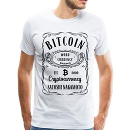 Génial rétro Bitcoin t-shirt hommes col rond imprimé crypto-monnaie t-shirt Club cadeau t-shirt pas cher conception Unique vêtements Tops270y