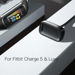Cargador Awinner para Fitbit Charge 5 - Cable de carga de cargador USB de reemplazo para el adaptador de muelle de cable de cable Fitbit Luxe
