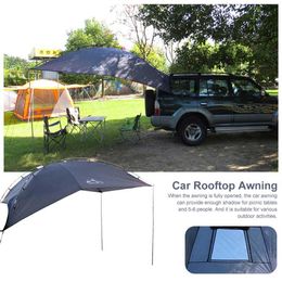 Luifel Sun Shelter SUV Tent Auto Canopy Draagbare Camper Trailer Tent Rooftop Auto Luifel voor Beach MPV Hatchback Minivan Sedan Y0706