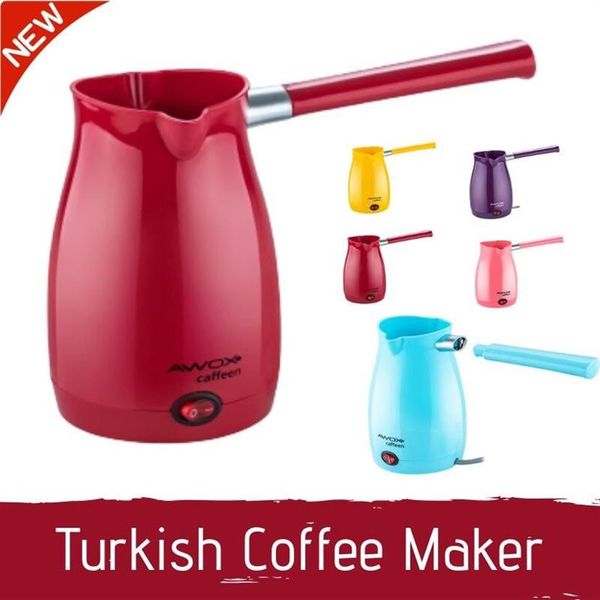 Awox – cafetière électrique turque Portable, expresso, bouilloire à lait bouilli, cadeau pour la maison et le bureau, 328p