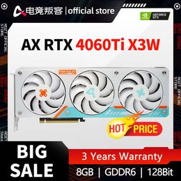 AX-Power By INNO3D GEFORCE RTX 4060Ti X3W OC 8GB 128Bit GDDR6 RTX4060 Ti carte graphique jeu GPU placa de vidéo