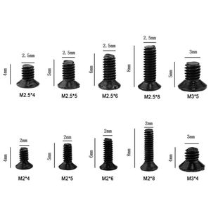 Axk 250 stcs/500 stks m2 m2,5 m3 m3 km schroef platte kop phillips schroeven laptop notebook schroeven set kit voor computer kleine schroef