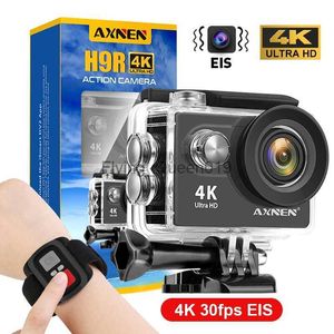 AXNEN H9R caméra d'action 4K 30fps EIS 1080P60fps WiFi 2 pouces écran sous-marin étanche casque moto enregistrement vidéo Sport Cam HKD230828