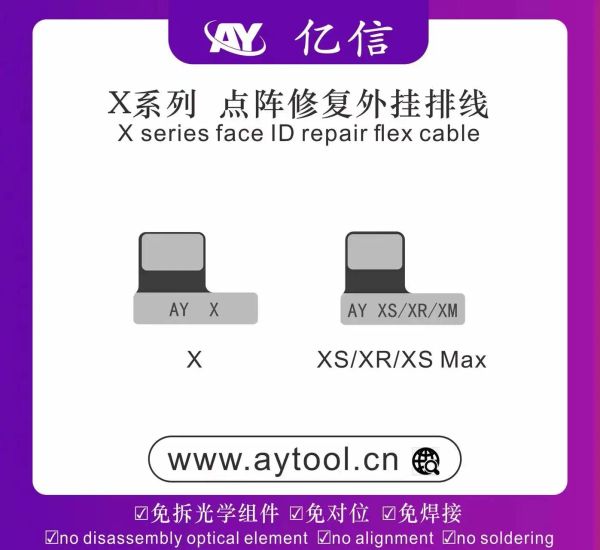 AY A108 DOT Matrix Réparation Modular Dot Projecteur Lire écriture Écriture Face ID Repair Battery Prograt Aucune soudage pour iPhone X-14pm Outils