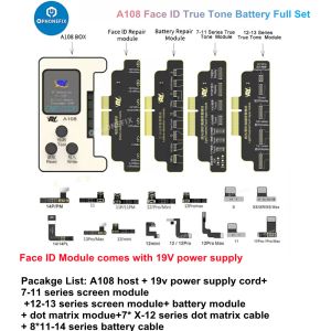 AY A108 True Tone Face ID Batterijprogrammeur voor iPhone X - 14Promax Batterij Oorspronkelijke kleurreparatie Dot Matrix Reparatie Flexkabel