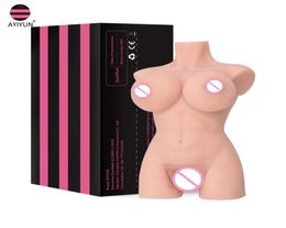 Ayiyun réaliste sexy grosse chatte réalisée réel vagin vagin vagin anal produit adulte masturbateur masturbateur sexe toys for hommes Q04193799263