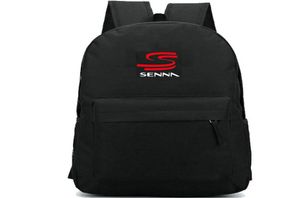 Ayrton Senna da Silva Daypack Ginner Backpack Car Sport Schoolbag Quality Packsack LOCK