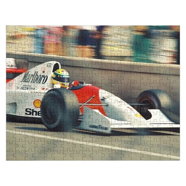 Ayrton Senna Monaco GP Affiche Puzzle Puzzle Po Cadeaux personnalisés Toy 240428