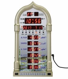 Azan moskee gebedsklok islamitische moskee kalender moslimgebedwandklok alarm Ramadan Home Decor Remote Control Not Battery3826053