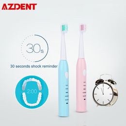 AZDENT AZ-3Pro Sonic Electric Toothbrush USB Rechargeable Soft Bristles Teeth brush 5 Modes Waterproof Oral Hygiene Brush Cheap