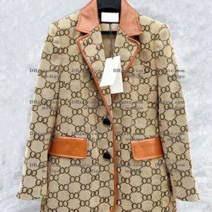 B-7658 dames pak designer kleding blazer jas vrouw met volledige letters lente nieuwe vrijgegeven tops