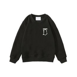 B Designers Sweatshirts pour enfants garçon fille marque pull enfant couleur unie à manches longues enfants à capuche automne vêtements d'hiver esskids CXD2310214