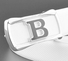 B Lettre en cuir Summer White Men039S Corée Casual Small Panter Belt Cell Contanie Gift3174889