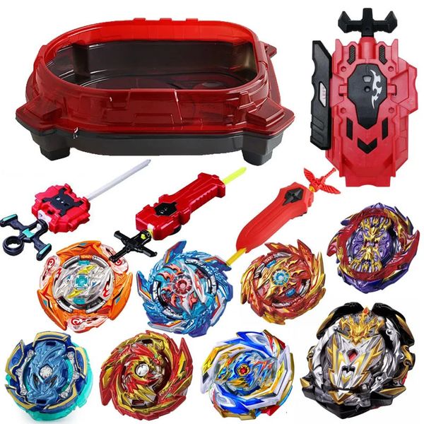 B-X Toupie Burst Beyblade Spinning Top 8pcs Arena Metal Fight Metal Stadium con lanzadores Regalos para niños Toy clásico para niños 231227