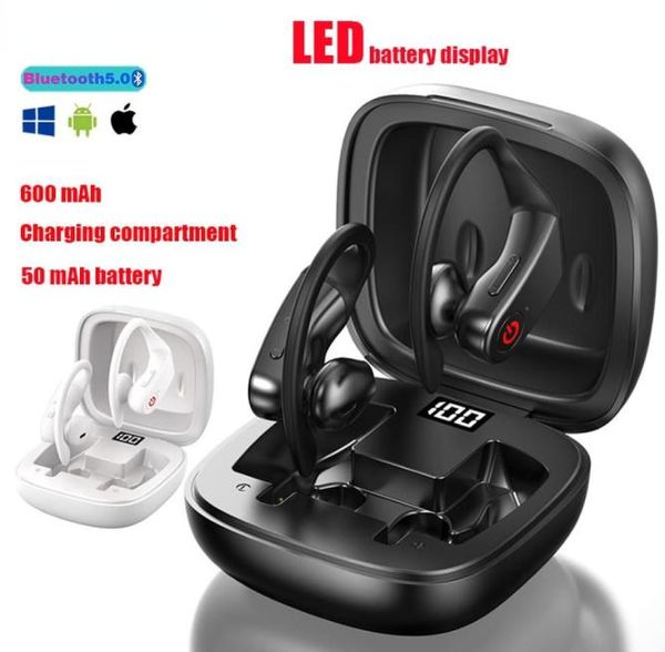 B10 TWS Auriculares inalámbricos 51 Bluetooth LED Reducción de ruido IPX5 Auriculares impermeables para iPhones Xiaomi Samsung Auriculares deportivos5844063