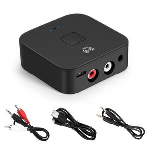 B11 RCA Audio Signal Récepteur Bluetooth Transmetteurs APTX LL 3.5mm 3.5 AUX Jack Musique Adaptateur Sans Fil Avec Micro NFC Pour Voiture TV Haut-parleurs Auto ON/OFF 815-084