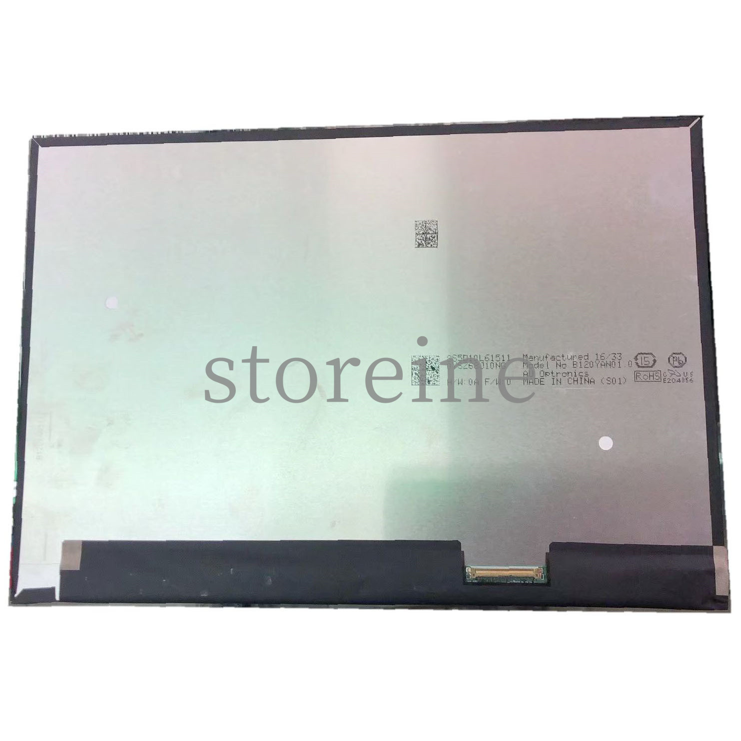 B120YAN01.0 12.0"LED LCD Screen 2880x1920 IPS Display 72% NTSC Non-touch