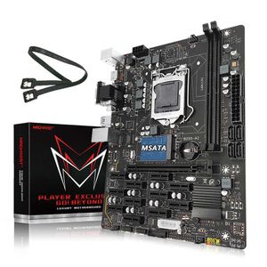 Placa base para minería B250-AI BTC LGA 1151 CPU DDR4 RAM PCI-E X16 mSATA USB 3,0 VGA DVI-I para 12 tarjetas gráficas Bitcoin BTC ETH