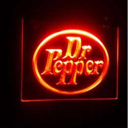 B29 nouveau Dr Pepper cadeaux bière bar pub club 3d signes led néon signe décoration de la maison artisanat 213i