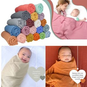 B2eb Baby Swaddle Blanket Wrap Blanket for Newborn Receiving Couverture pour garçons filles respirant enveloppe de serviette de berceau