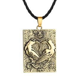 B30 Vintage Odín Cuervo pájaro símbolo colgante nórdico vikingo Animal colgante amuleto Necklace323r