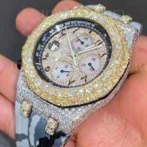 B32H Hip Hop glacé laboratoire cultivé CVD HPHT diamant montre à Quartz personnalisé Dign hommes femmes luxe diamant montre fabricant fr