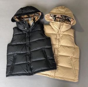 B3328 Designer Jacket Dames Down Cotton Vest Hoodsed Mouwloze Puffer Jackets Zipper Damesjas