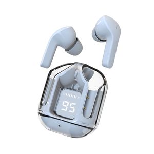 B35 Oreillette bluetooth transparente Oreillettes Bluetooth Écouteurs sans fil Étanche Touch Control Écouteur Avec étui en silicone pour téléphone portable