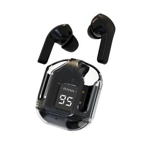 B35 Oreillette bluetooth transparente Oreillettes Bluetooth Écouteurs sans fil Étanche Touch Control Écouteur Avec étui en silicone pour téléphone portable TWS