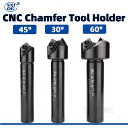 B45 CNC CHAMFERING CHIFING CARN APMT1135 1604 Cuchillo de chaflán desechado 30 grados de 60 grados Chaflán de vástago recto