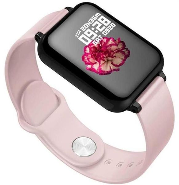 B57 reloj inteligente multifunción resistente al agua para Android ios monitor de ritmo cardíaco móvil función de presión arterial pulsera inteligente a04354l6940302